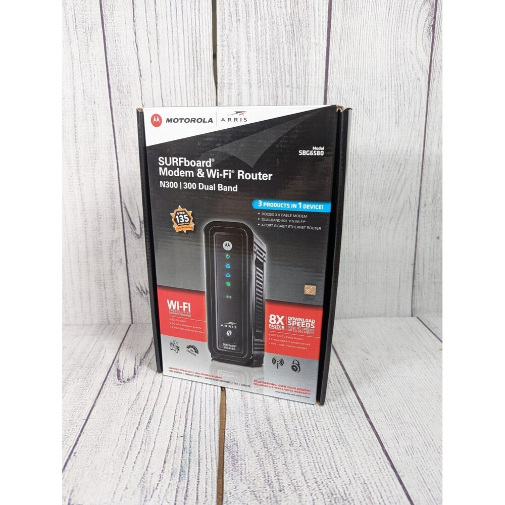 Motorola SBG6580 DOCSIS 3.0 Wireless Cable Modem Router Gateway Comcast Xfinity
